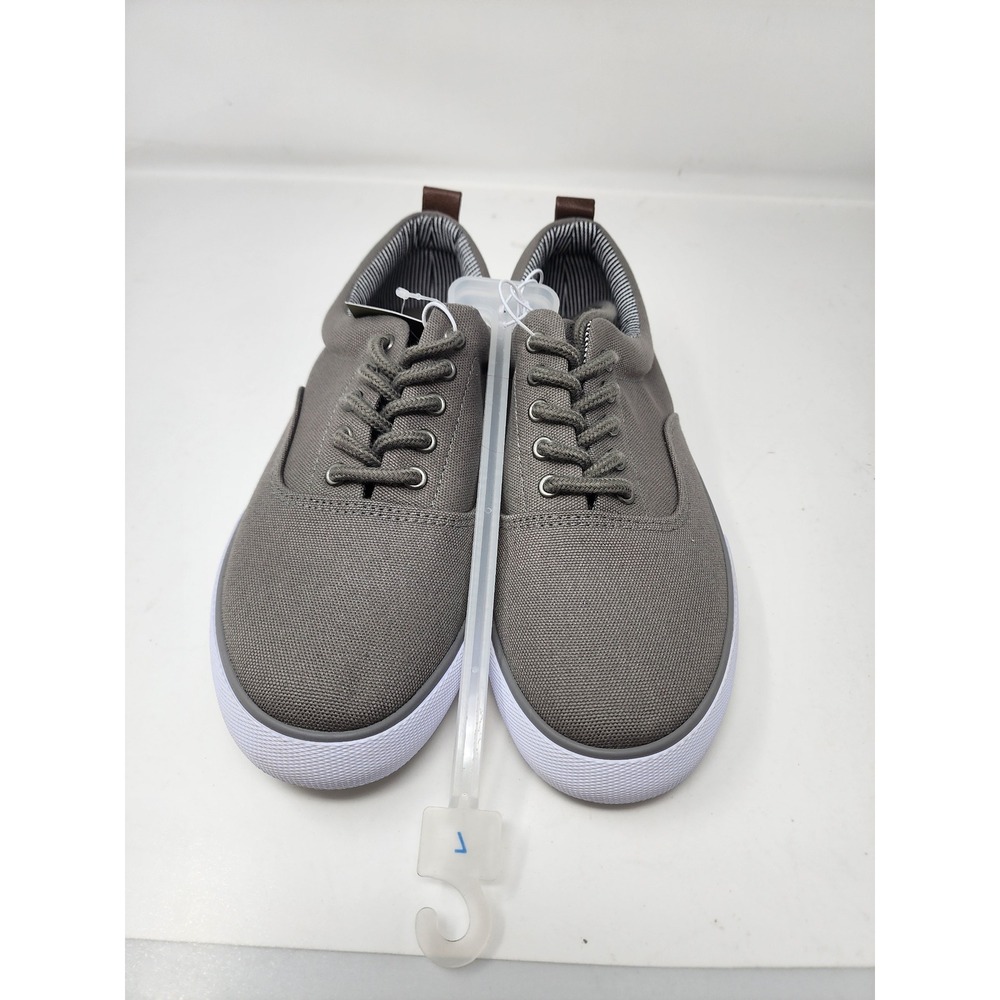 Goodfellow & Co Mens Low Top Lace Up Sneakers Gray Canvas Casual Size 7